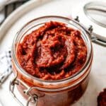 Hello Fresh Tex Mex Paste Copycat Recipe in glass jar