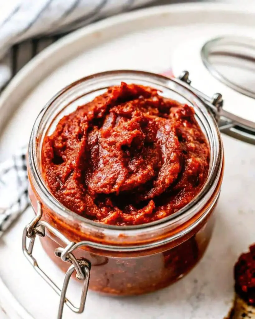 Hello Fresh Tex Mex Paste Copycat Recipe in glass jar