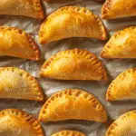 Empanadas rellenas de cajeta recién horneadas