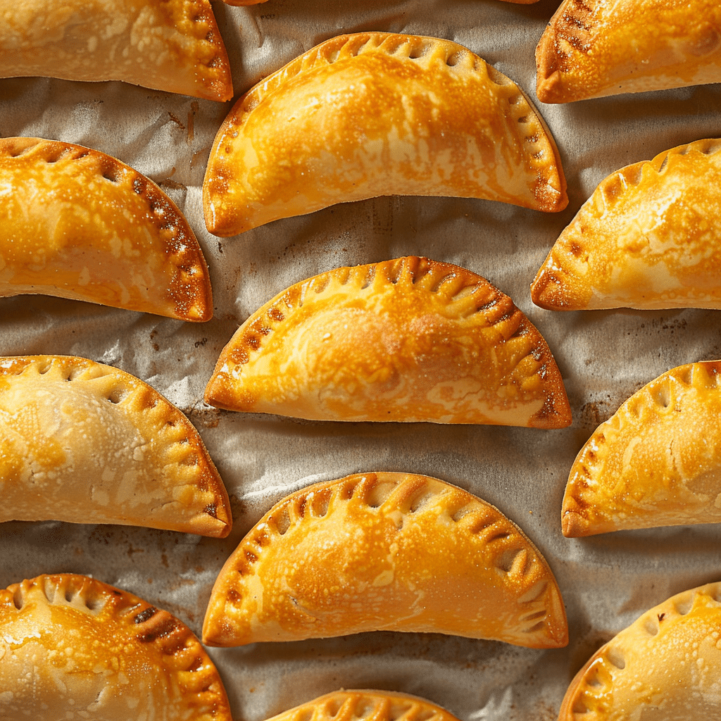 Empanadas rellenas de cajeta recién horneadas