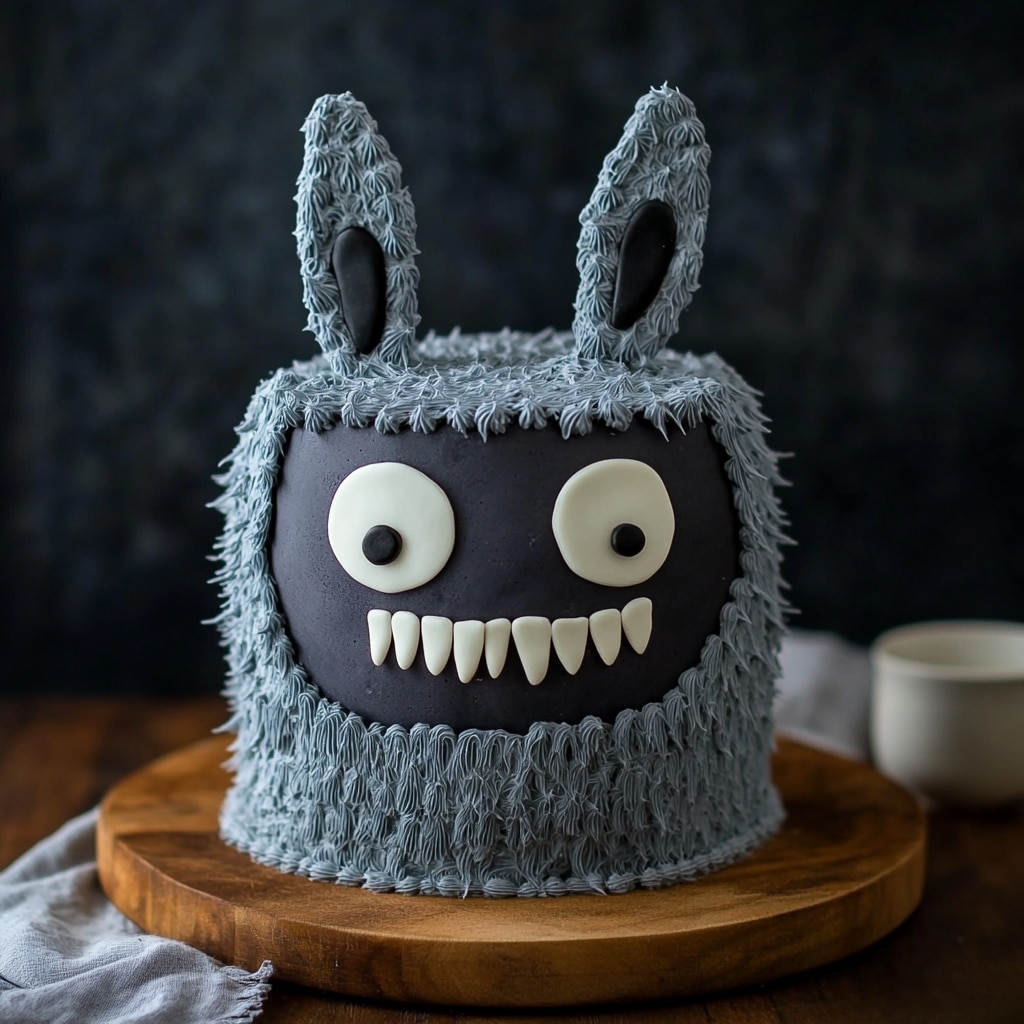 Bobo Cake with black buttercream