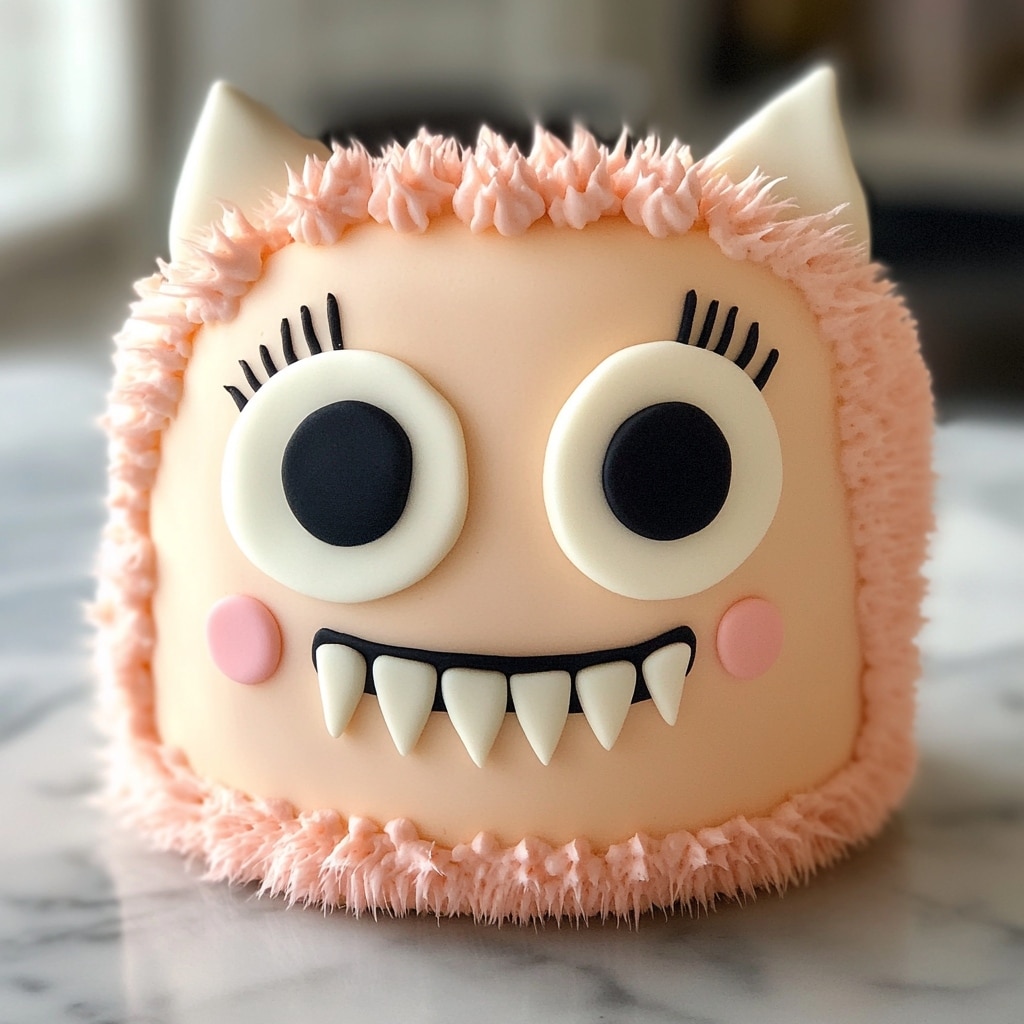 Bobo Cake with pink buttercream
