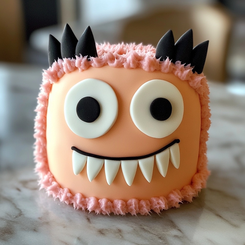 Bobo Cake with pink buttercream