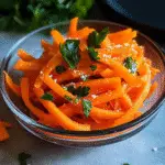 Dr Ray Peat carrot salad in glass bowl