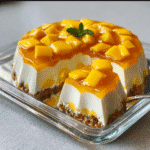 Gelatina de Mango con Queso Crema