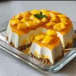 Gelatina de Mango con Queso Crema