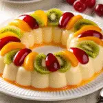 Gelatina de Queso Crema con Fruta