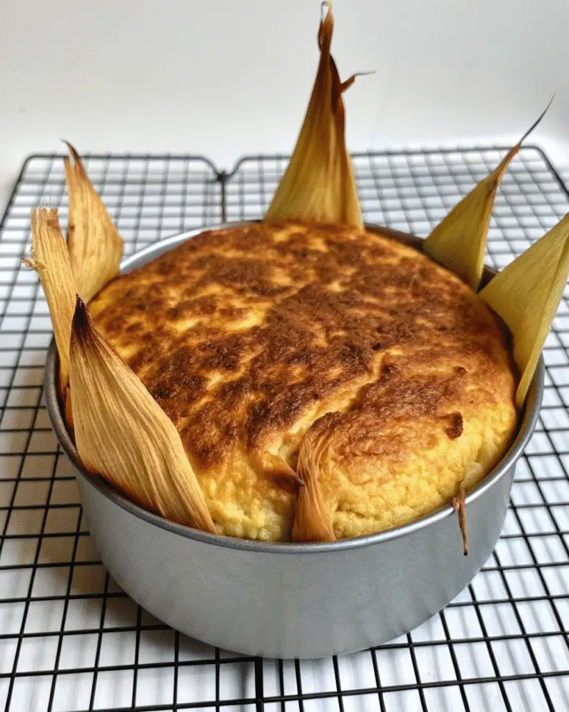 Pastel de Elote con Naranja