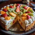 Torta Cremosa con Frutas Frescas