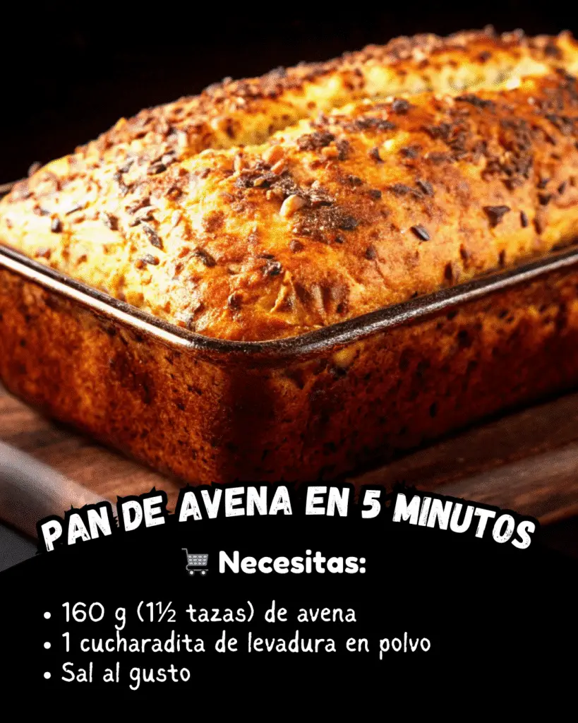 Pan de Avena en 5 Minutos