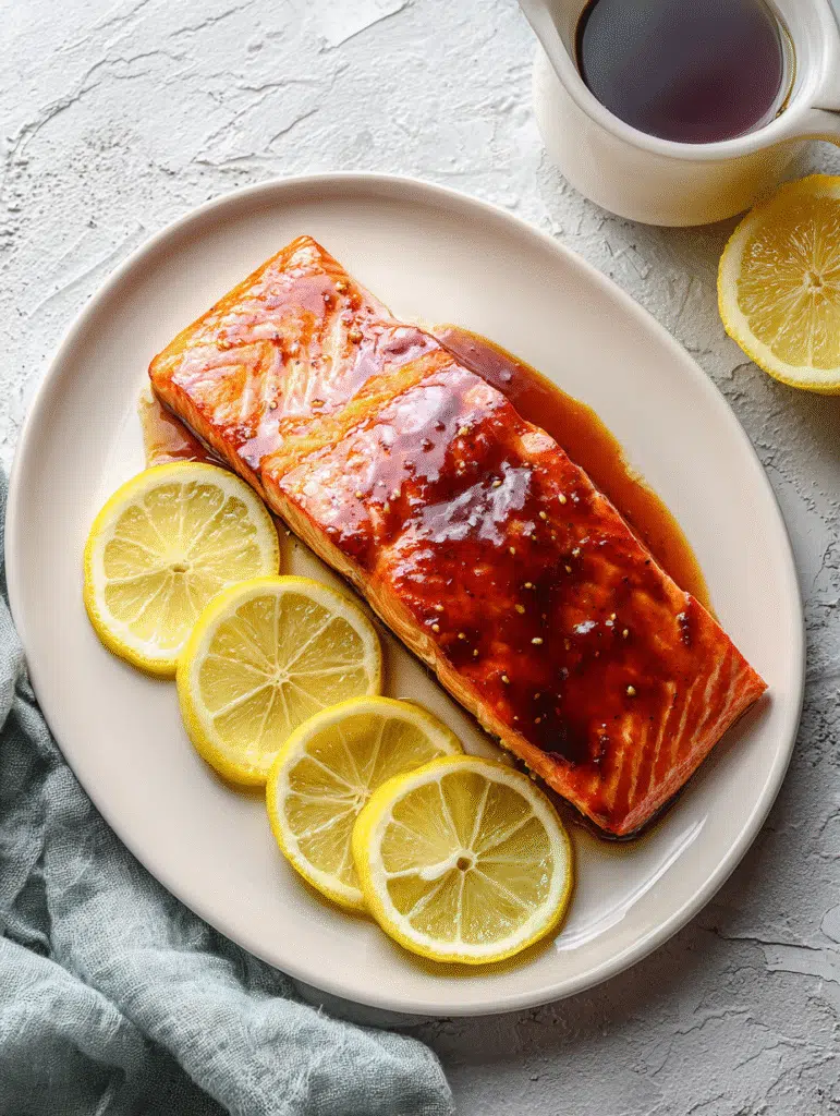 Baked Salmon with Maple Glaze