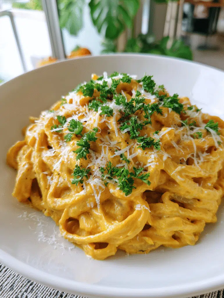 Pumpkin Alfredo Pasta