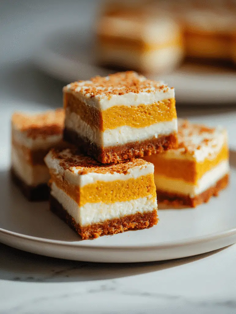 Pumpkin Cheesecake Bars