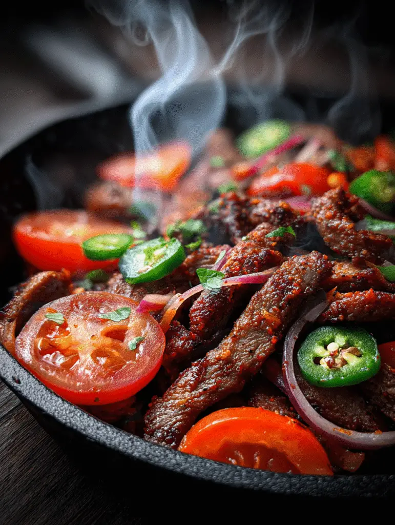 u2334995929 Sizzling Mexican beef strips with tomato onion ja 749563da 86a9 4b3f 9846 508deda2da5e 2