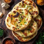 Low-Carb Garlic Skillet Naan