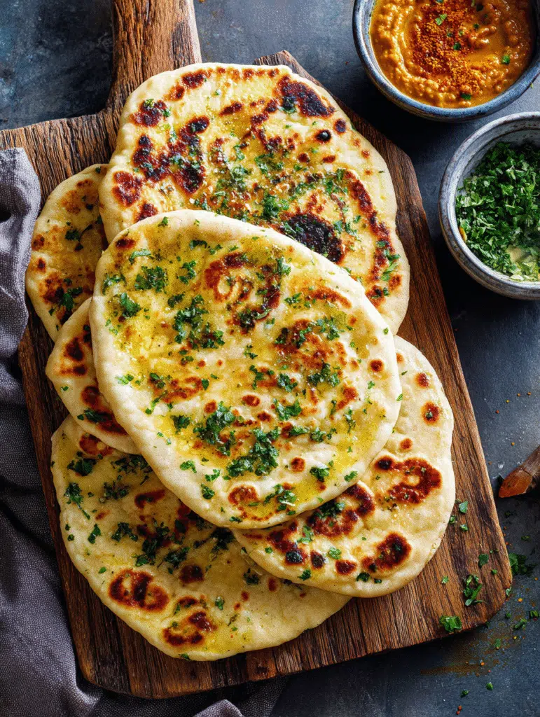 Low-Carb Garlic Skillet Naan