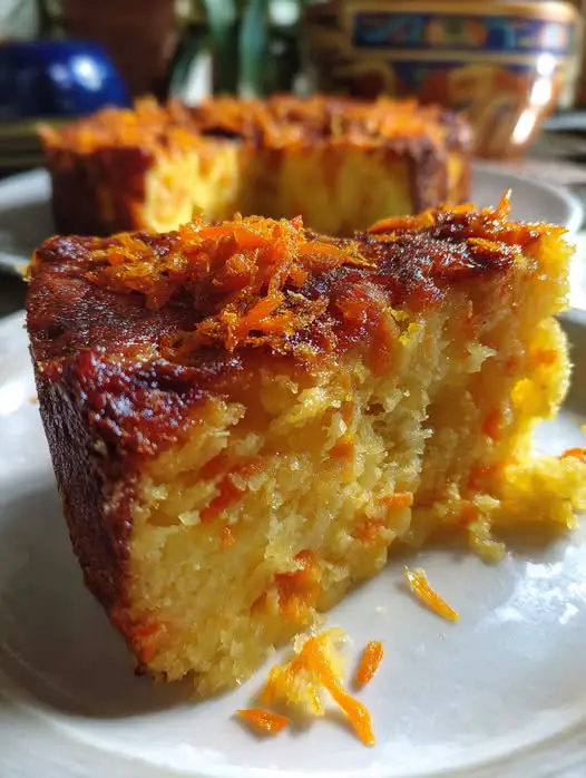 Budín Invertido de Naranja y Zanahoria