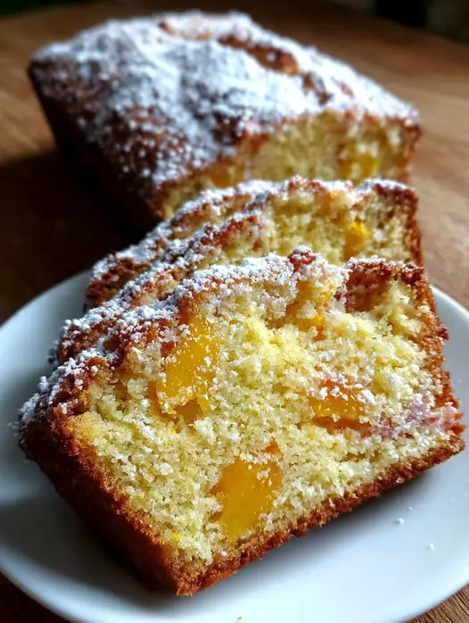 Budín Mágico de Vainilla y Duraznos