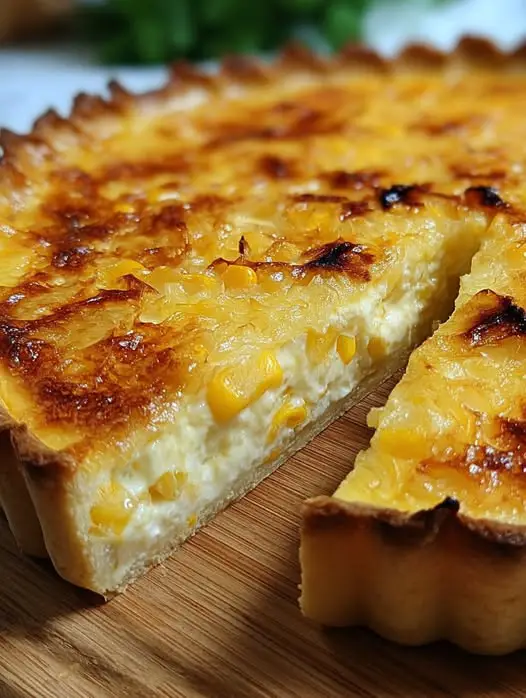 Tarta de Choclo Cebolla y Queso