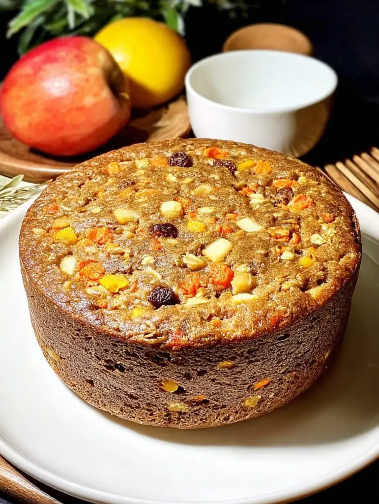 Pastel Saludable de Avena Manzana y Zanahoria 