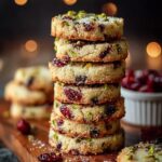 Galletas de Mantequilla con Arándanos y Pistachos