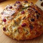 Pan sin Amasar de Romero y Arándanos con Aceite de Oliva y Sal Marina