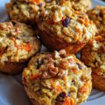 Muffins de Avena Zanahoria y Frutos Rojos