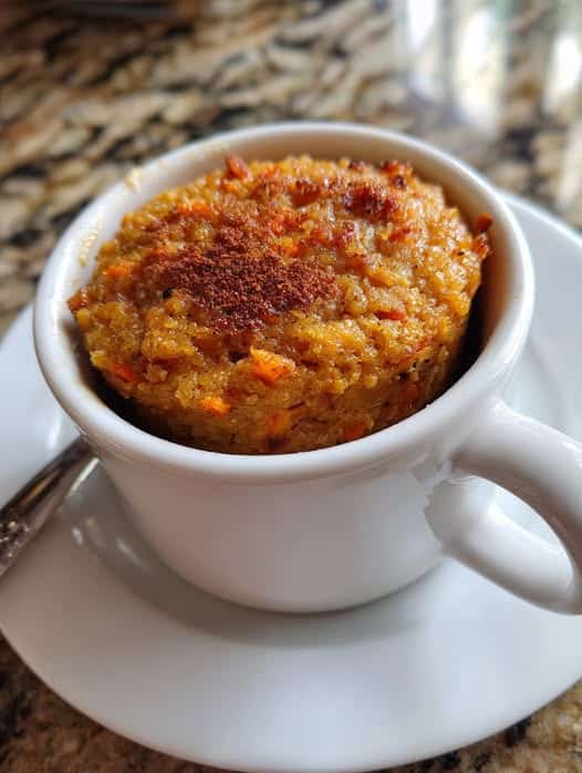 Mug Cake de Zanahoria en 3 Minutos
