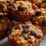Mini Muffins Saludables de Manzana, Pasas y Avena