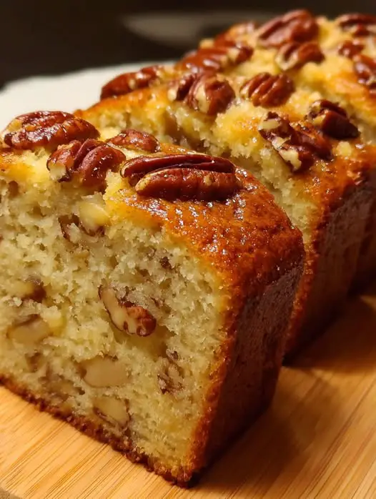 Pastel de Plátano Manzana y Nueces 