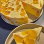 Gelatina de Mango con Queso Crema