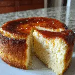Pastel de queso crema en sartén