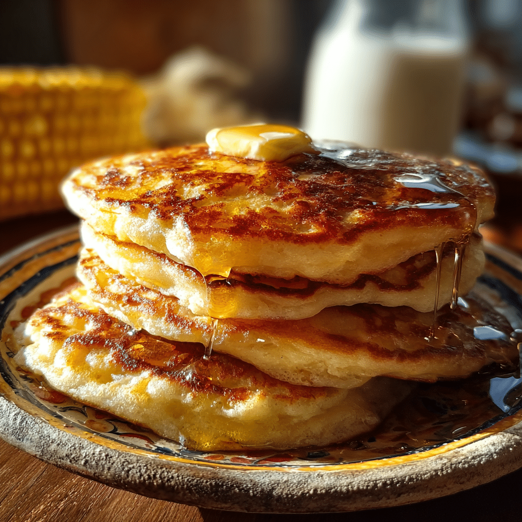Pancakes Dulces de Elote y Quesito