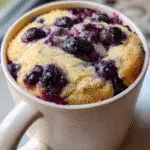 Mug Cake de Yogur y Arándanos