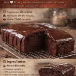 BIZCOCHO DE CHOCOLATE XXL