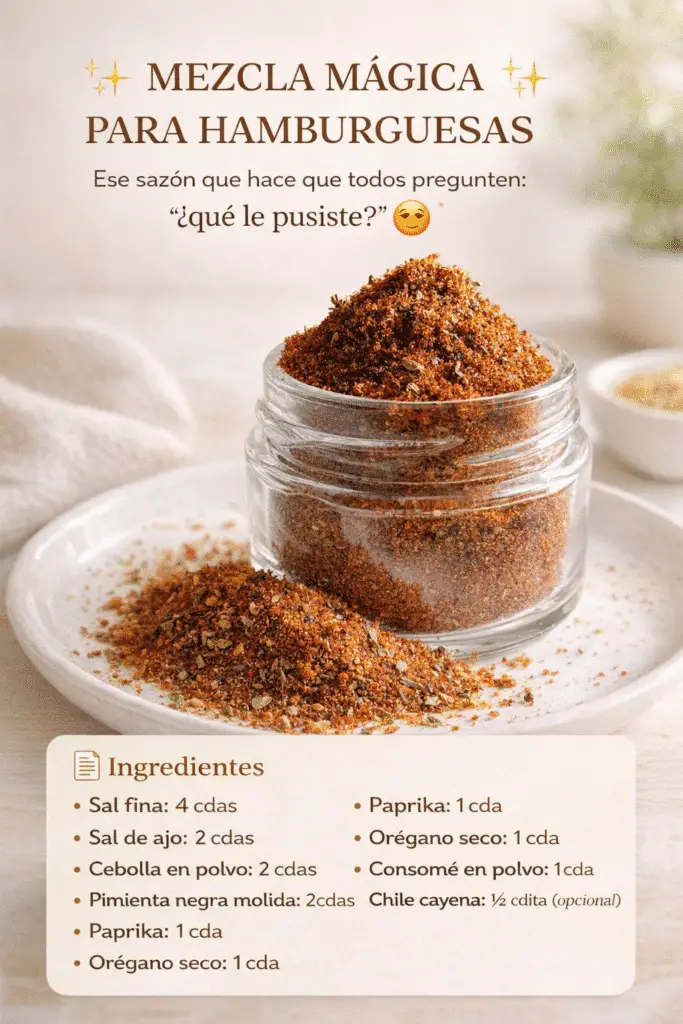 Mezcla Mágica para Hamburguesas