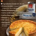 Pay de Elote con Queso Philadelphia