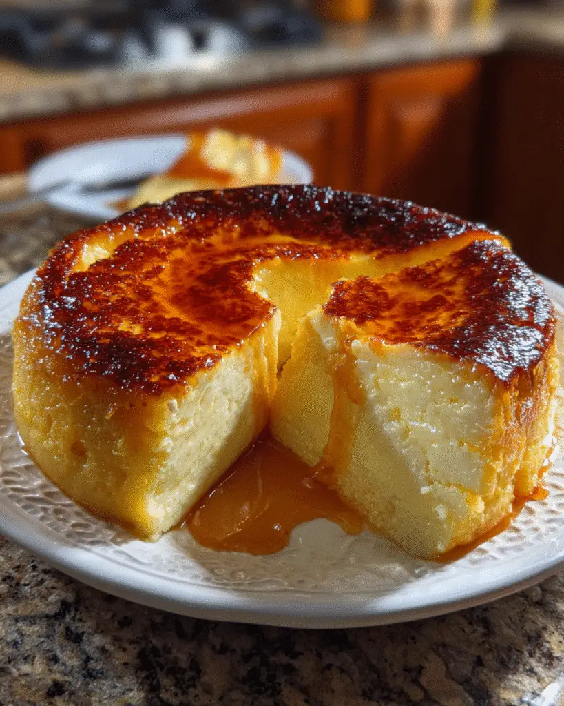 Pastel Imposible de Elote y Queso