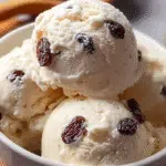 Helado Casero de Ron con Pasas