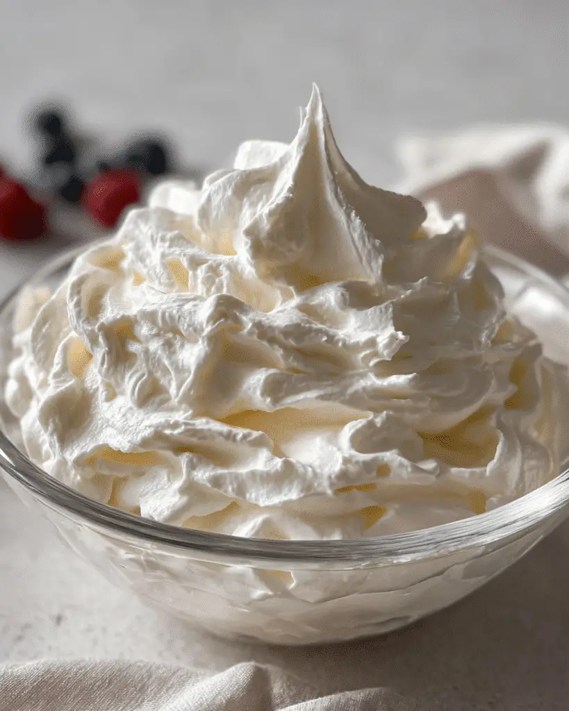 Crema Chantilly Casera con Leche en Polvo