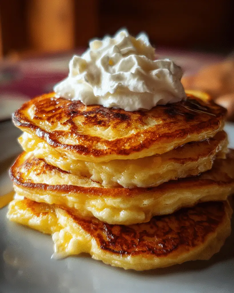 Panqueques Dulces de Elote con Queso: Sabor de Hogar en Cada Mordida