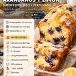 Budín de arándanos y limón