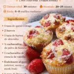 Muffins de Cottage con Harina de Almendra y Fresas