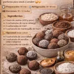 Trufas saludables de cacao