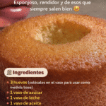 El Famoso Pastel de 6 Vasos (Fácil y Súper Esponjoso)