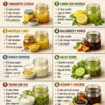 8 aderezos para ensaladas