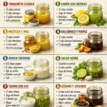 8 aderezos para ensaladas