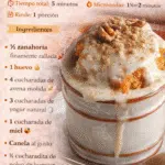 Mini Pastel de Zanahoria en Taza (Listo en 2 Minutos)