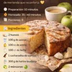 Torta húmeda de manzana