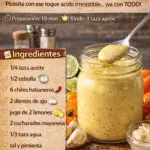 Salsa cremosa de habanero… picante, suave y adictiva